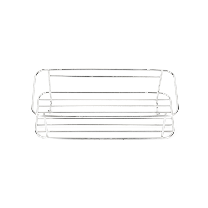 Zelfklevende roestvrijstalen douchewagen met haken