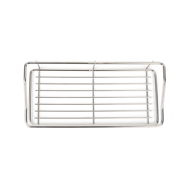 Roestvrijstalen badkameropbergrek zonder boor