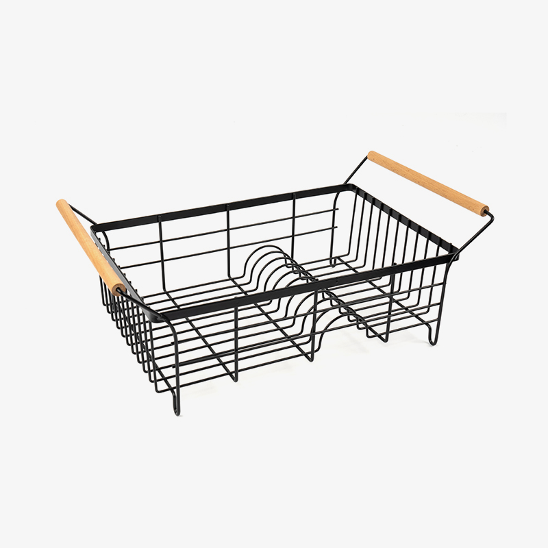 Roestvrijstalen afdruiprek met bestekhouder en afdruipvlak