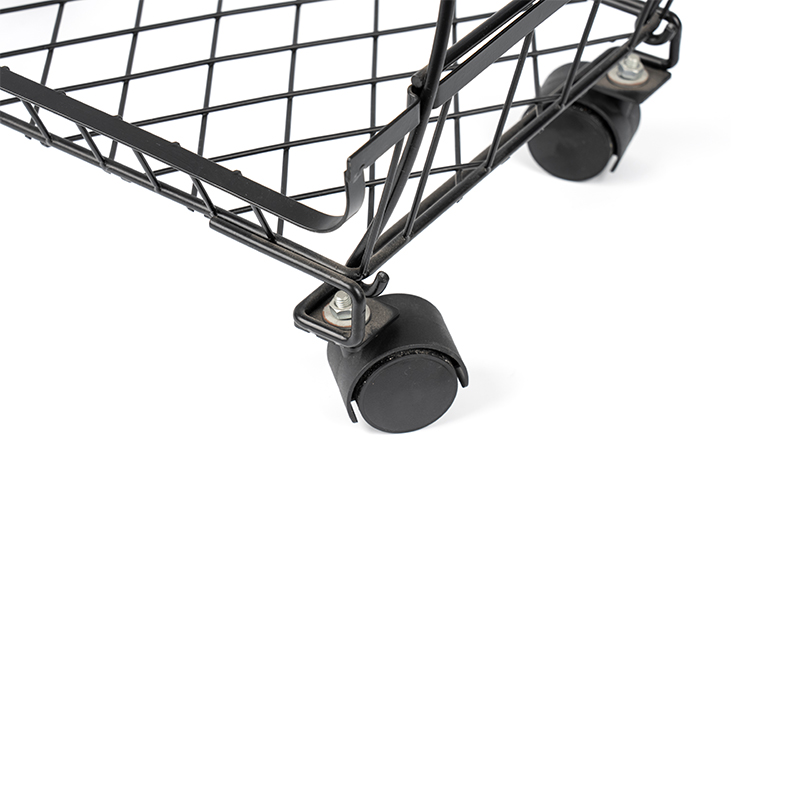 Stapelbare fruit- en groentemand met 4 niveaus en rollende wielen