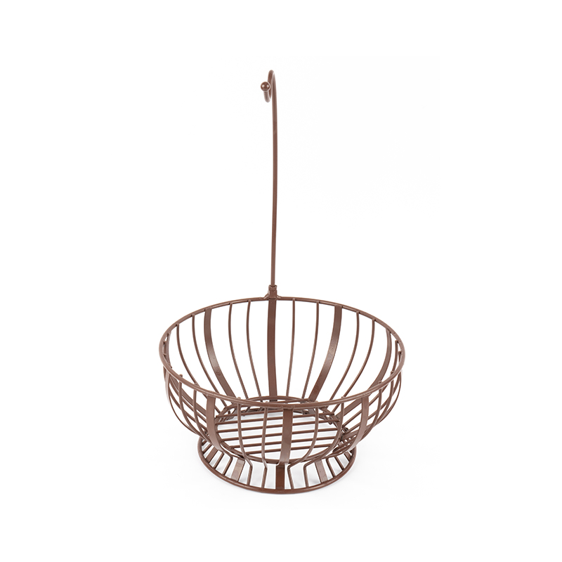 Fruitmand met bananenhanger voor in de keuken