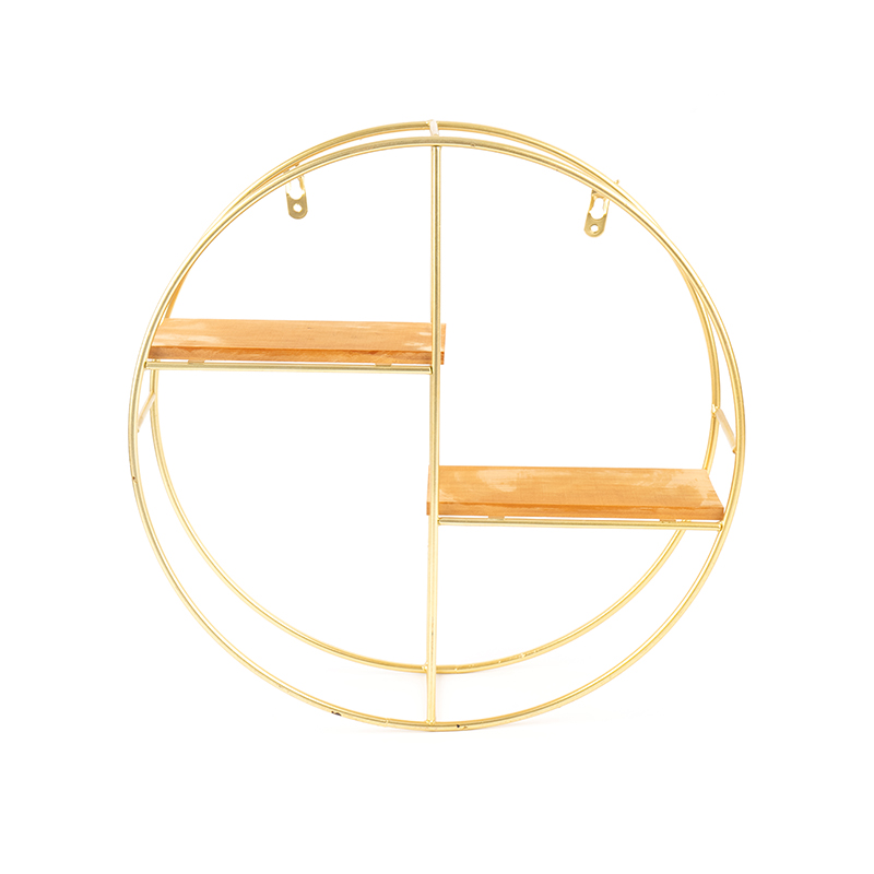 Gouden ronde wandplank